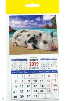 Календарь 2019 "Год поросенка. На золотом песочке" (20932) Календарь 2019 "Год поросенка. На золотом песочке" (20932)
