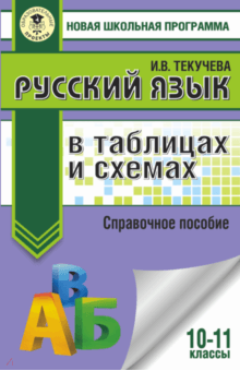 Ирина Текучева - Русский язык. 10-11 классы. В таблицах и схемах. Справочное пособие обложка книги Ирина Текучева - Русский язык. 10-11 классы. В таблицах и схемах. Справочное пособие обложка книги