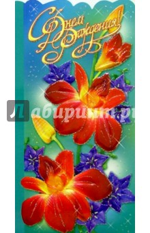 11346/День рождения/открытка-вырубка двойная 11346/День рождения/открытка-вырубка двойная