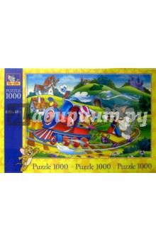Step Puzzle-1000 79033 Кот и мышонок (железная дорога) обложка книги Step Puzzle-1000 79033 Кот и мышонок (железная дорога) обложка книги