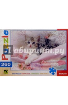 Step Puzzle-260 74022 Котята с розами обложка книги Step Puzzle-260 74022 Котята с розами обложка книги