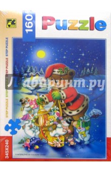 Step Puzzle-160 72028 Мишка с подарками обложка книги Step Puzzle-160 72028 Мишка с подарками обложка книги