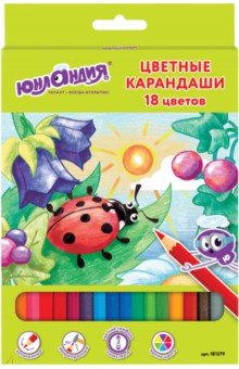 Карандаши 18 цветов "В ГОСТЯХ У БУКАШЕК" (181379) Карандаши 18 цветов "В ГОСТЯХ У БУКАШЕК" (181379)