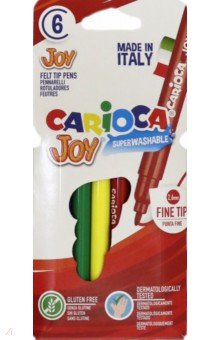 Фломастеры CARIOCA JOY 6 цветов (40549) Фломастеры CARIOCA JOY 6 цветов (40549)