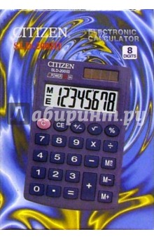 Калькулятор карманный Citizen 8-разрядный SLD-200(III) Калькулятор карманный Citizen 8-разрядный SLD-200(III)