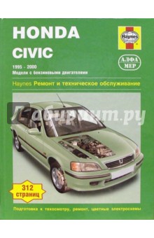 Мартин Рэндалл - Honda Civic 1995-2000 (модели с бензиновыми двигателями). Ремонт и техническое обслуживание обложка книги Мартин Рэндалл - Honda Civic 1995-2000 (модели с бензиновыми двигателями). Ремонт и техническое обслуживание обложка книги