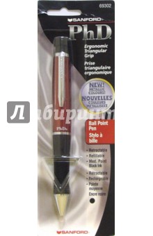 Ручка шариковая черная PhD 69302 (красный корпус) Ручка шариковая черная PhD 69302 (красный корпус)