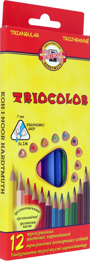 Иллюстрация 1 из 17 для Набор карандашей 12 цветов Triocolor | Лабиринт - канцтовы. Источник: Лабиринт