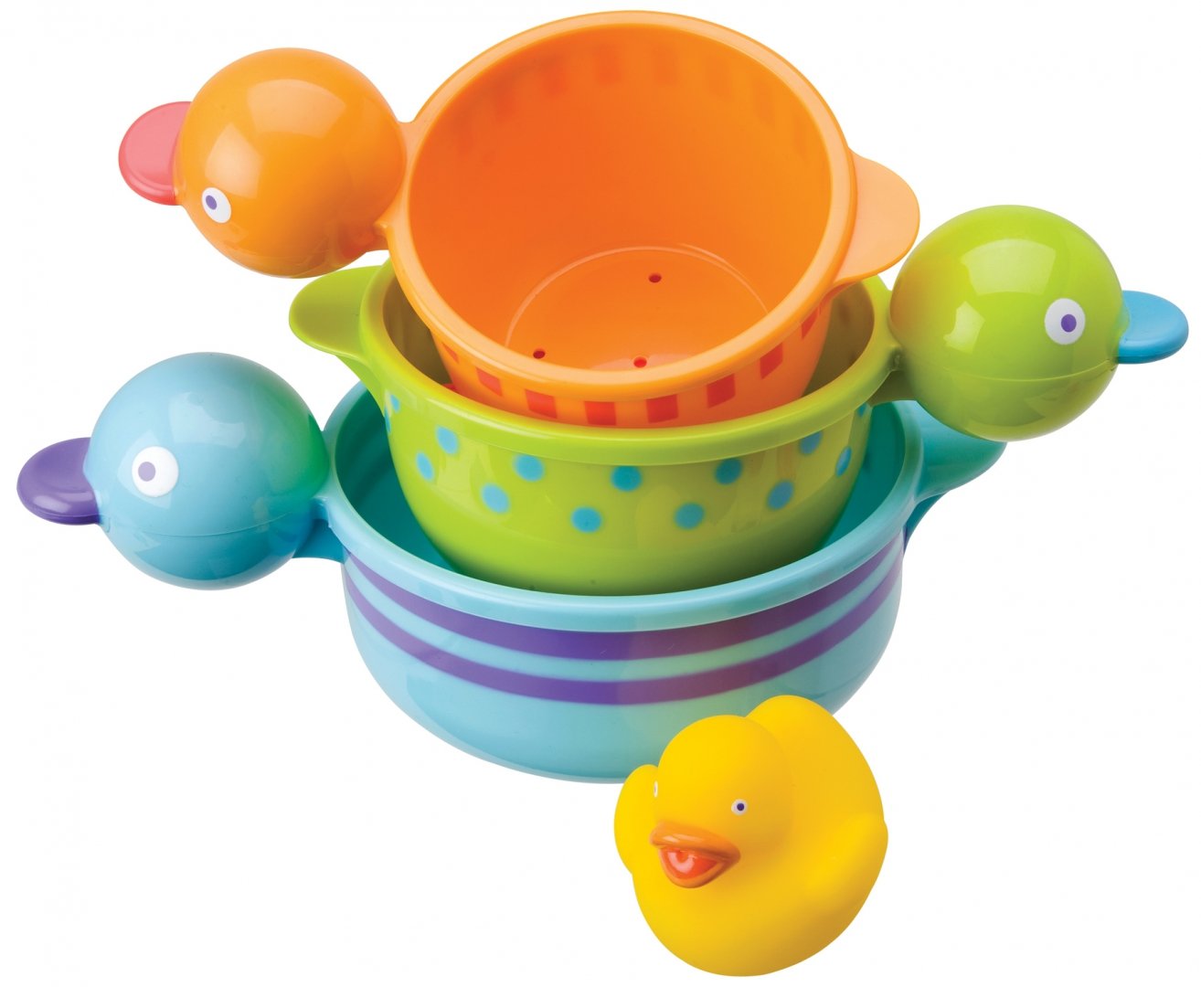 Иллюстрация 1 из 2 для Набор  для ванны "Чашки-уточки" (833Q) | Лабиринт - игрушки. Источник: Лабиринт