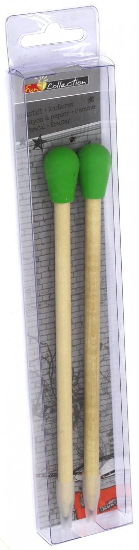 Иллюстрация 1 из 4 для Набор карандашей с ластиком "Спички" (2 шт) | Лабиринт - канцтовы. Источник: Лабиринт