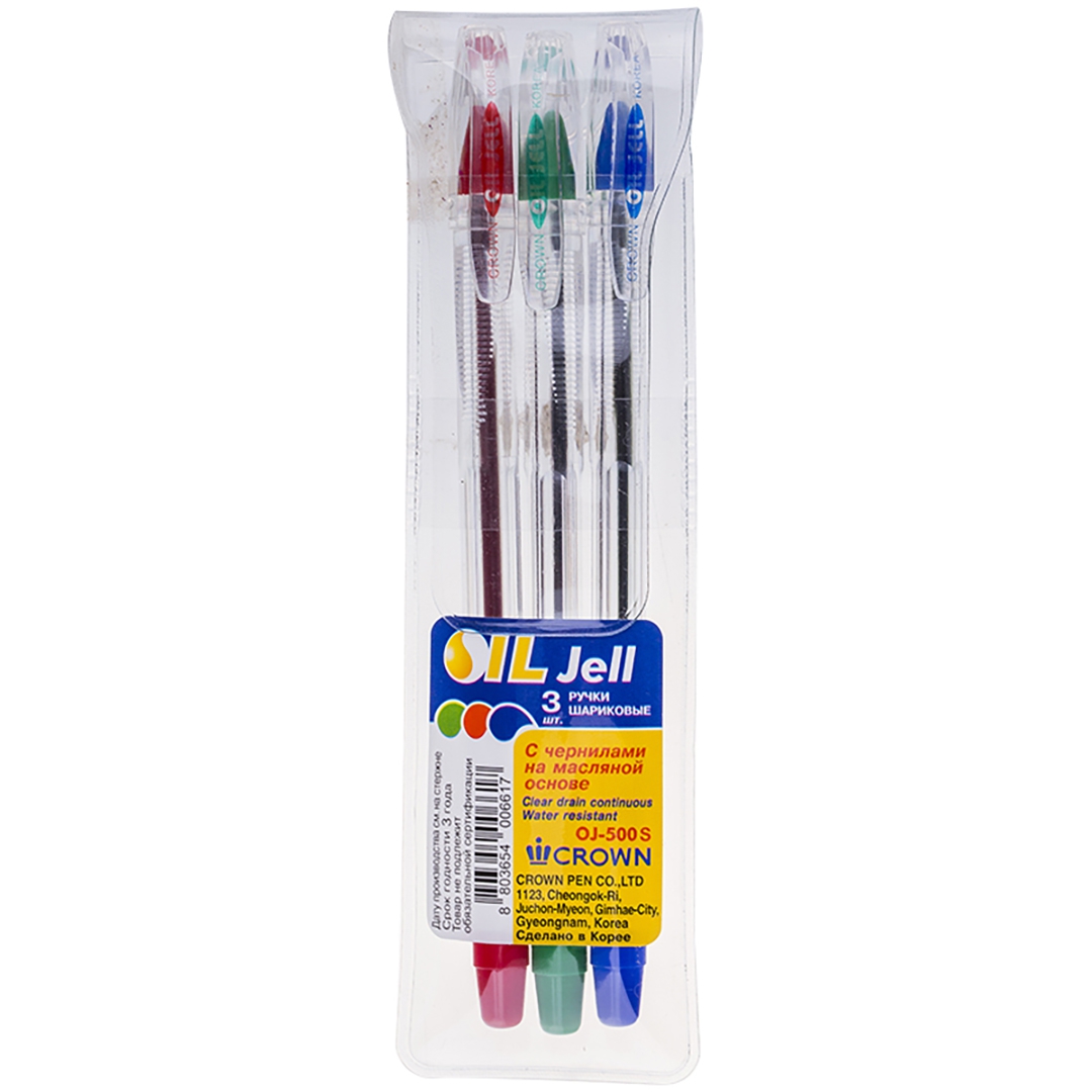 Иллюстрация 4 из 9 для Шариковые ручки Oil Jell, 3 цвета, на масляной основе | Лабиринт - канцтовы. Источник: Лабиринт