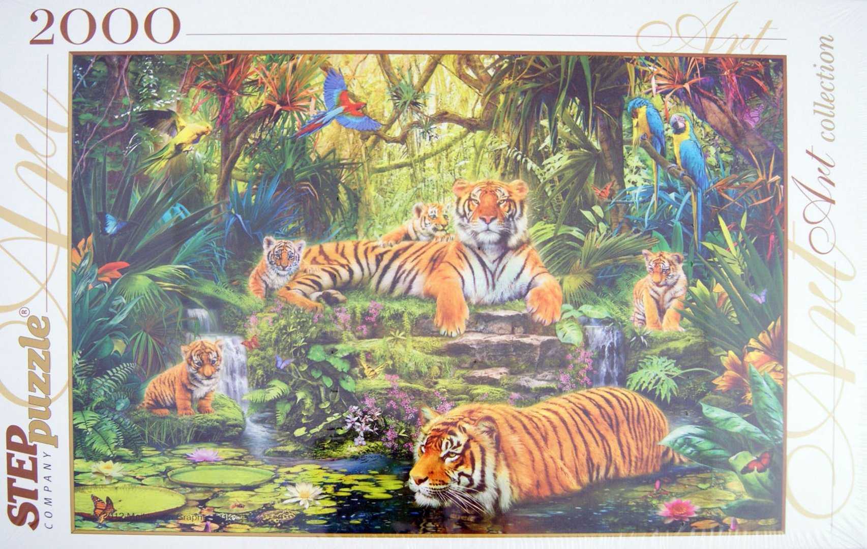 Иллюстрация 1 из 11 для Step Puzzle-2000 "В джунглях. Тигры" (84020) | Лабиринт - игрушки. Источник: Лабиринт