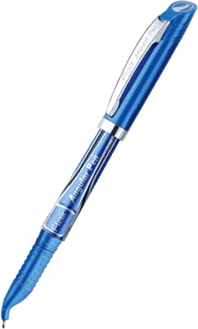 Иллюстрация 1 из 7 для Ручка шариковая для левшей Flair. Angular, синяя | Лабиринт - канцтовы. Источник: Лабиринт