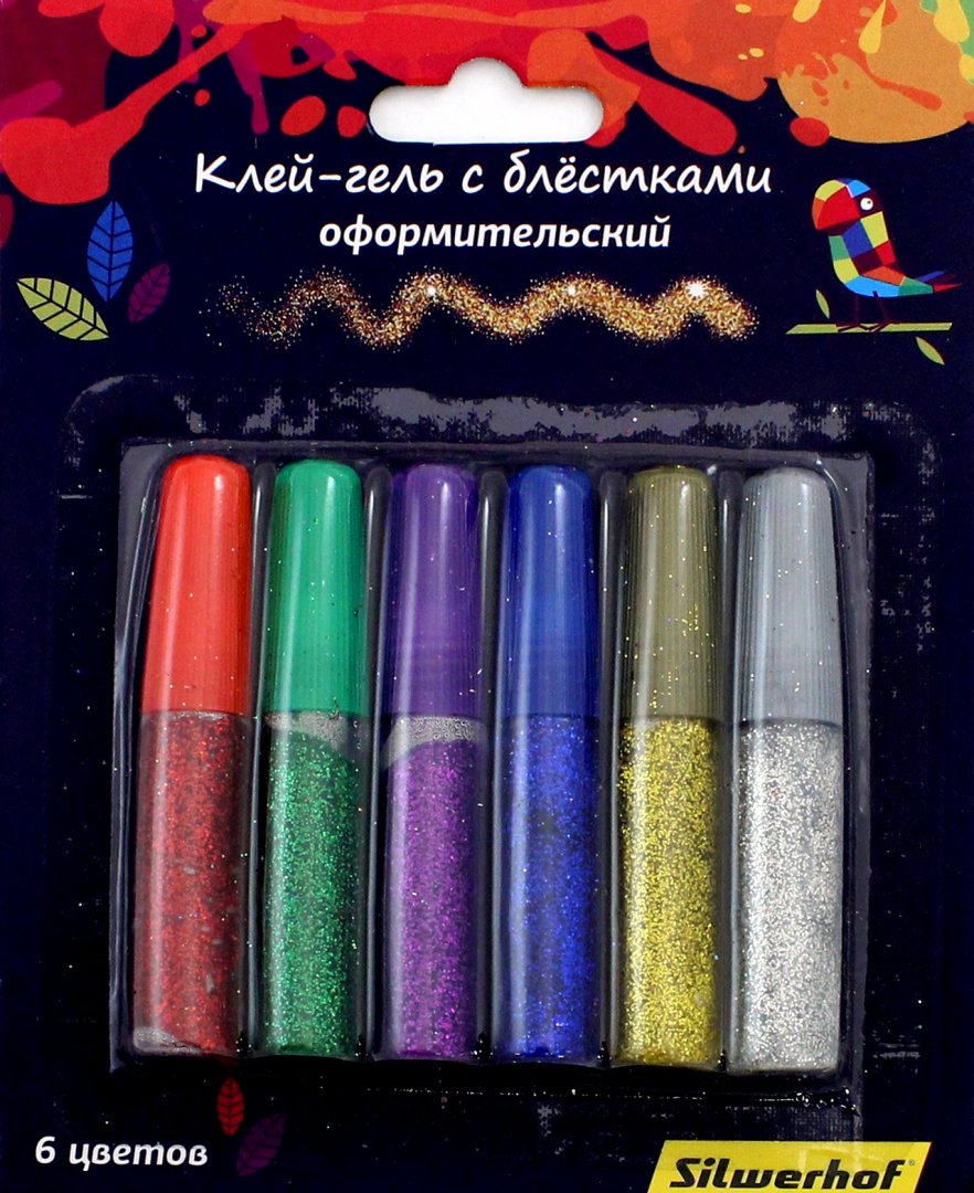 Иллюстрация 1 из 2 для Клей-гель 6 цветов, супер блеск "Цветландия"  (899103) | Лабиринт - игрушки. Источник: Лабиринт