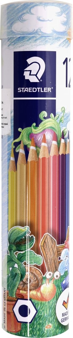 Иллюстрация 2 из 4 для Карандаши цветные "Noris Club" в металлическом тубусе (12 цветов) (144 NMD12) | Лабиринт - канцтовы. Источник: Лабиринт
