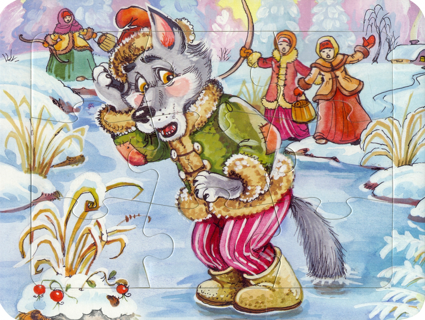 Иллюстрация 1 из 2 для Сказочный пазл Волк и лиса | Лабиринт - игрушки. Источник: Лабиринт