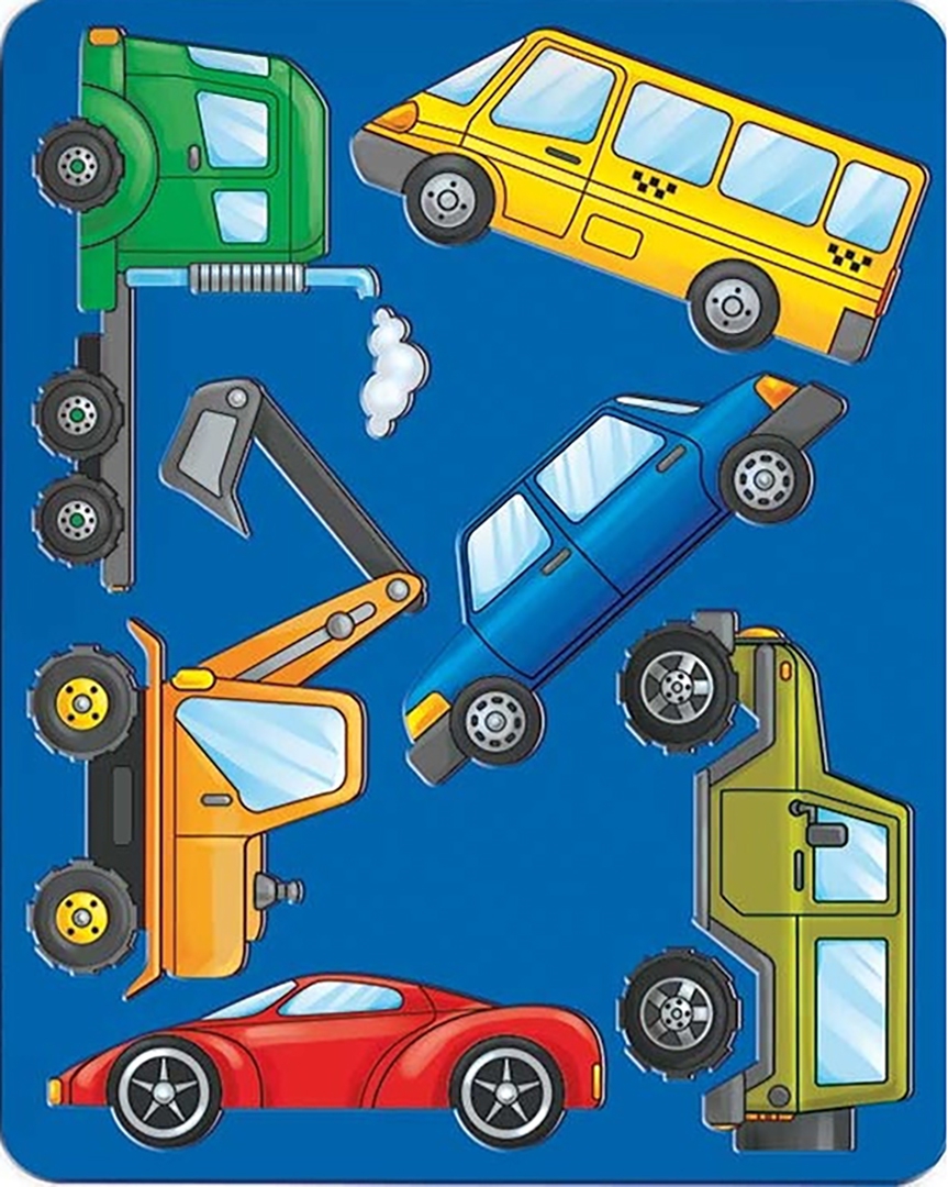 Иллюстрация 1 из 8 для Трафарет пластмассовый Машины, цвет в ассортименте | Лабиринт - игрушки. Источник: Лабиринт