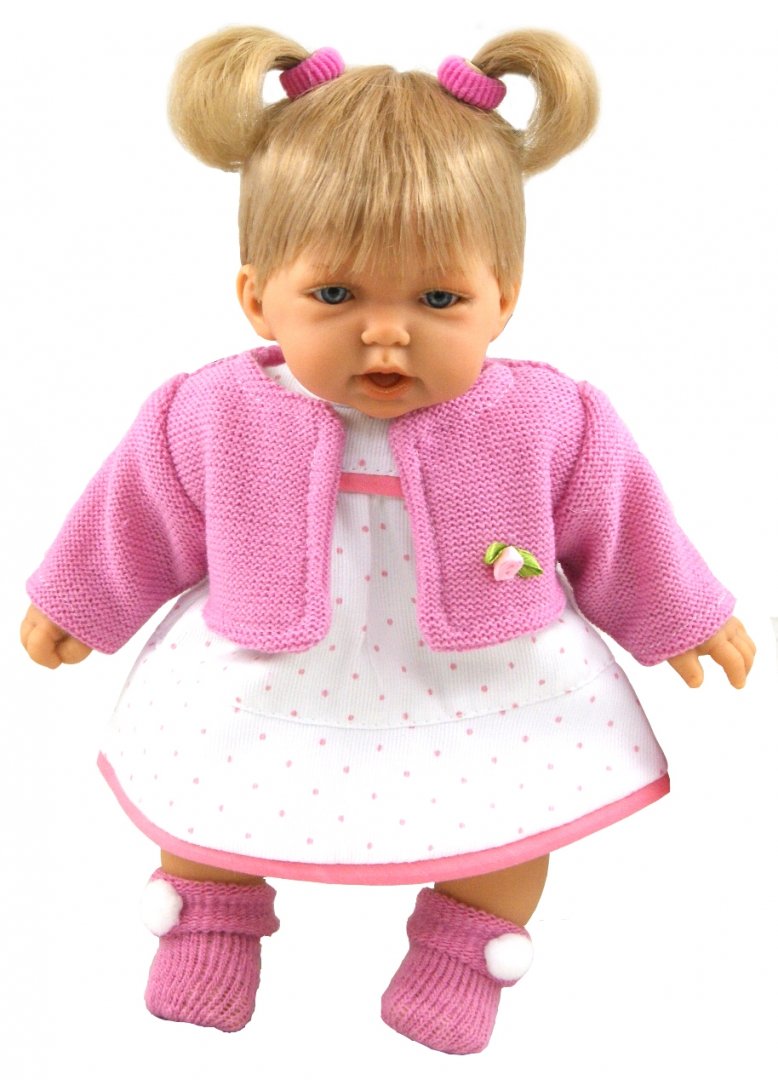 Иллюстрация 3 из 3 для Кукла "Роза" в розовом, смеется, 26 см (1005P) | Лабиринт - игрушки. Источник: Лабиринт