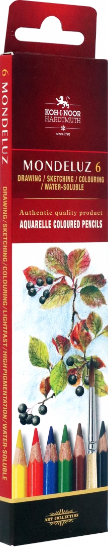 Иллюстрация 1 из 3 для Карандаши акварельные Mondeluz Fruit, 6 цветов | Лабиринт - канцтовы. Источник: Лабиринт