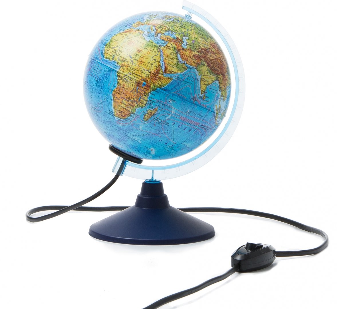 Иллюстрация 1 из 6 для Глобус Земли физико-политический, d-150 мм, подсветка (Ке011500201) | Лабиринт - канцтовы. Источник: Лабиринт