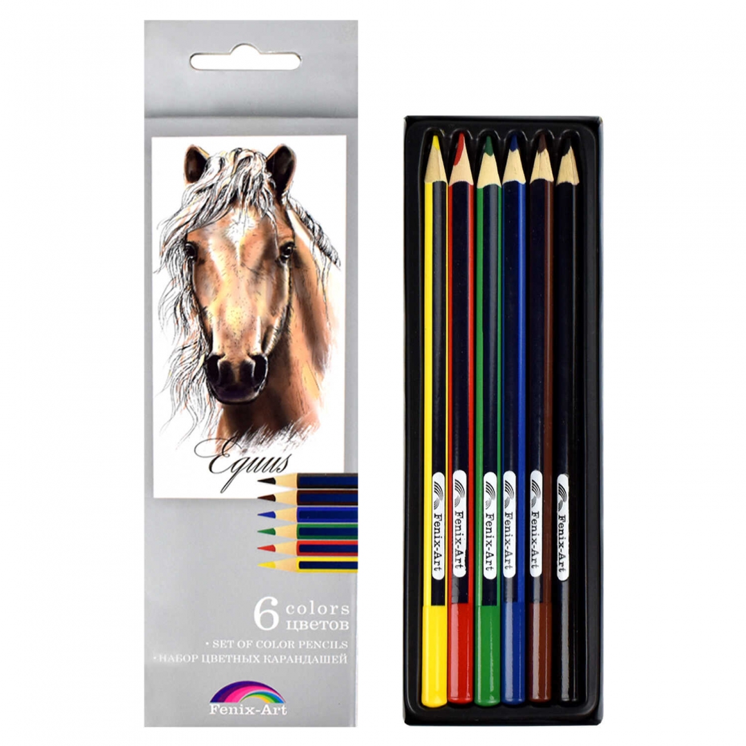 Иллюстрация 2 из 15 для Набор цветных карандашей, 6 цветов "Лошадь" (32869-24) | Лабиринт - канцтовы. Источник: Лабиринт
