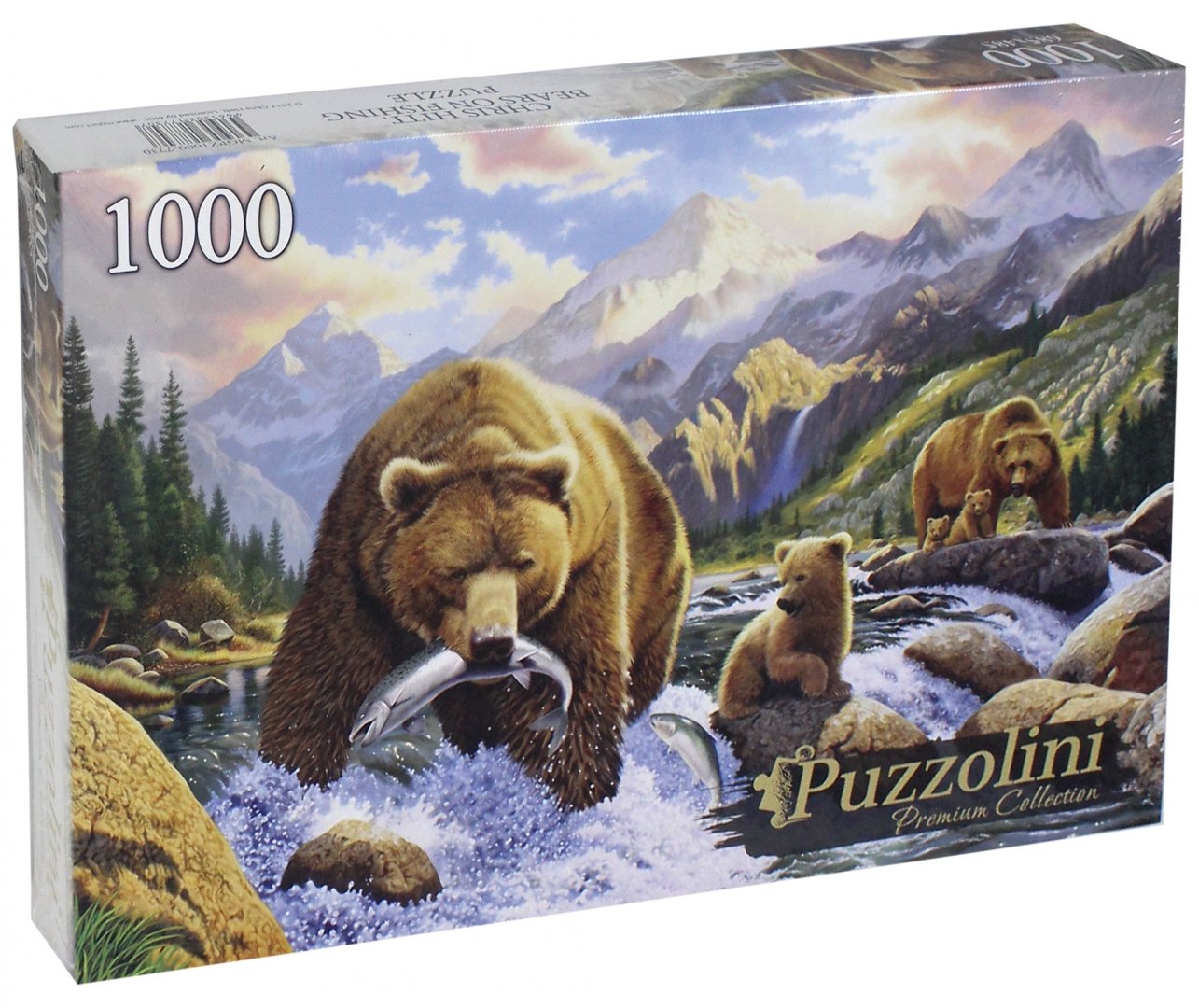 Иллюстрация 1 из 10 для Puzzle-1000 "Медведи на рыбалке" (MGPZ1000-7730) | Лабиринт - игрушки. Источник: Лабиринт