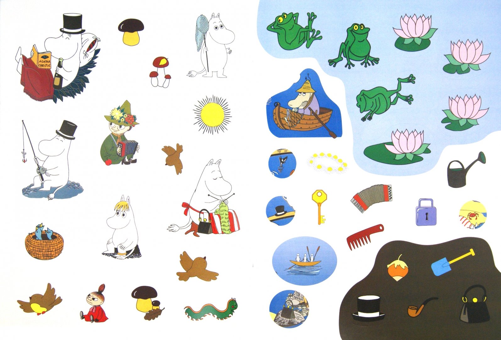 Иллюстрация 1 из 12 для Лето в Муми-далене. Игры с наклейками | Лабиринт - книги. Источник: Лабиринт
