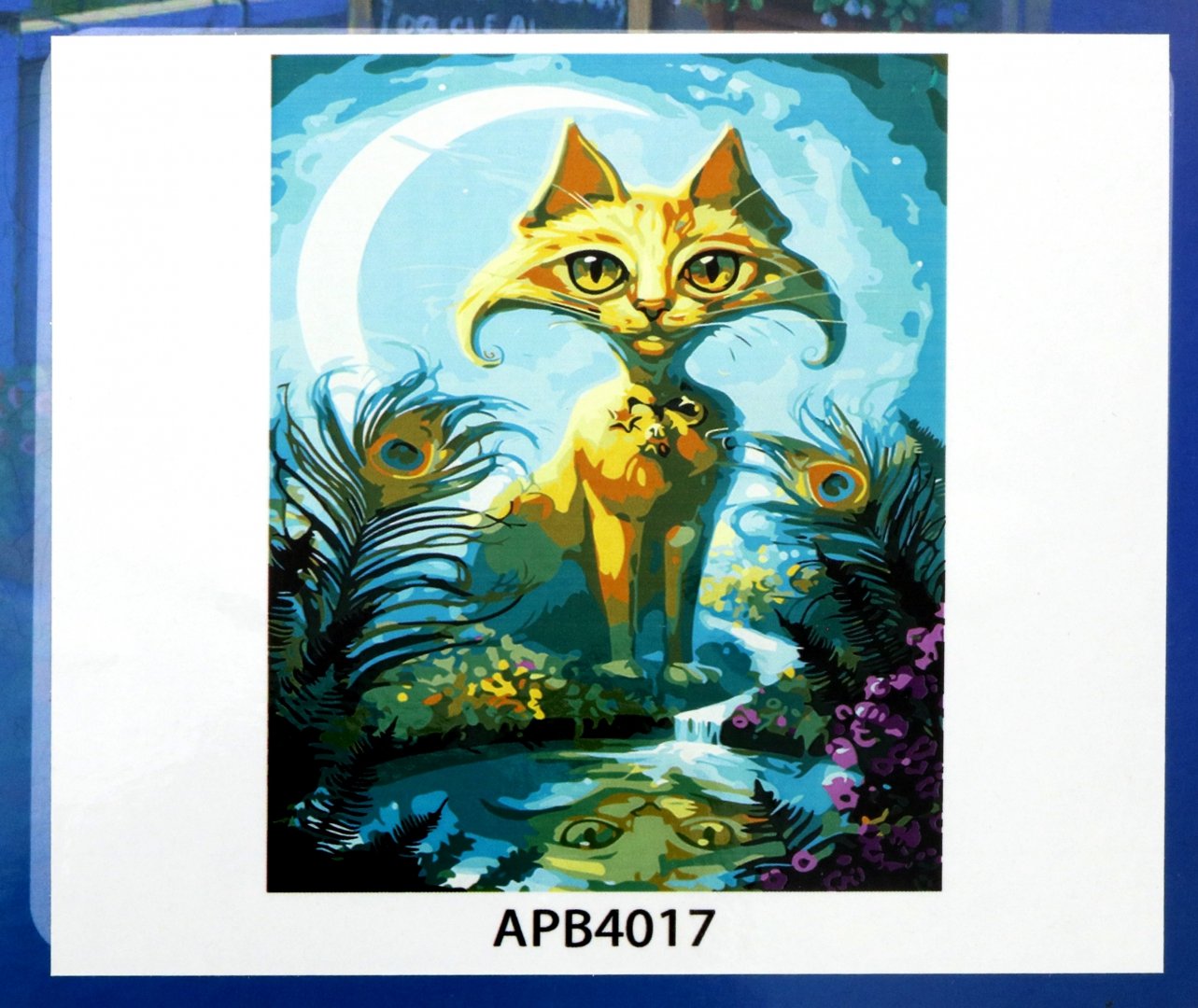 Иллюстрация 1 из 10 для Холст "Лунный кот" (40х50 см) (Х-3479) | Лабиринт - игрушки. Источник: Лабиринт