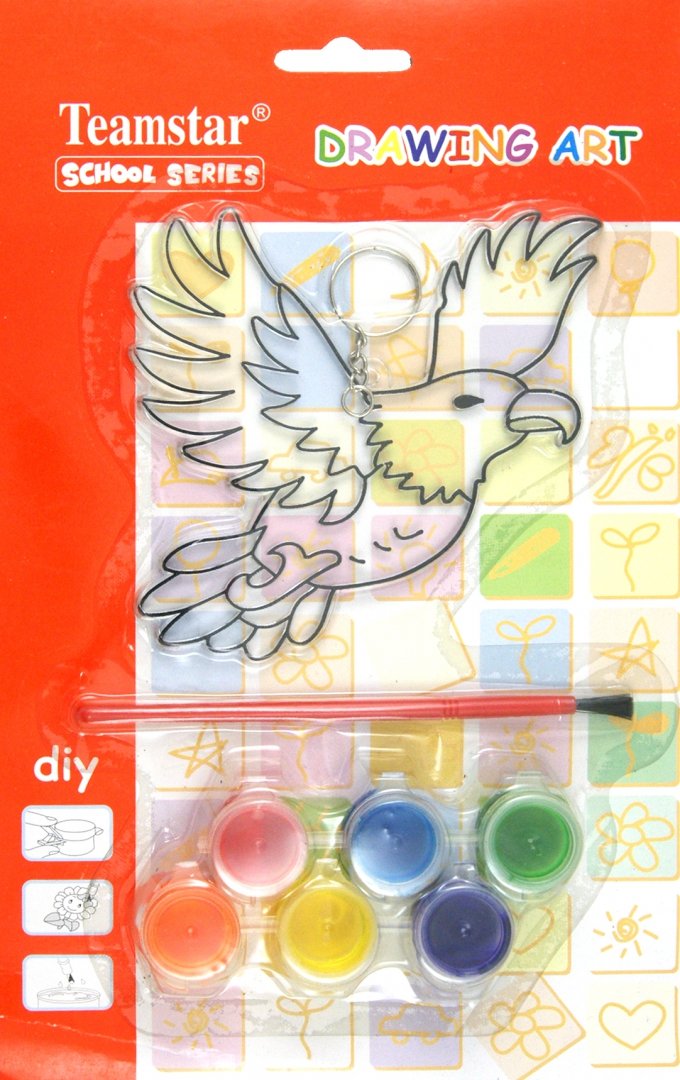 Иллюстрация 1 из 5 для Набор: краски + витраж "Птица" (Т33042) | Лабиринт - игрушки. Источник: Лабиринт