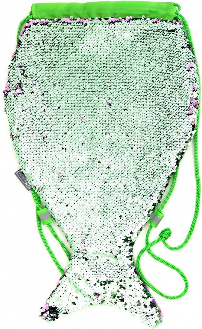 Иллюстрация 1 из 2 для Мешок дорожный (зелено-фиолетовый, с пайетками) (48817) | Лабиринт - канцтовы. Источник: Лабиринт