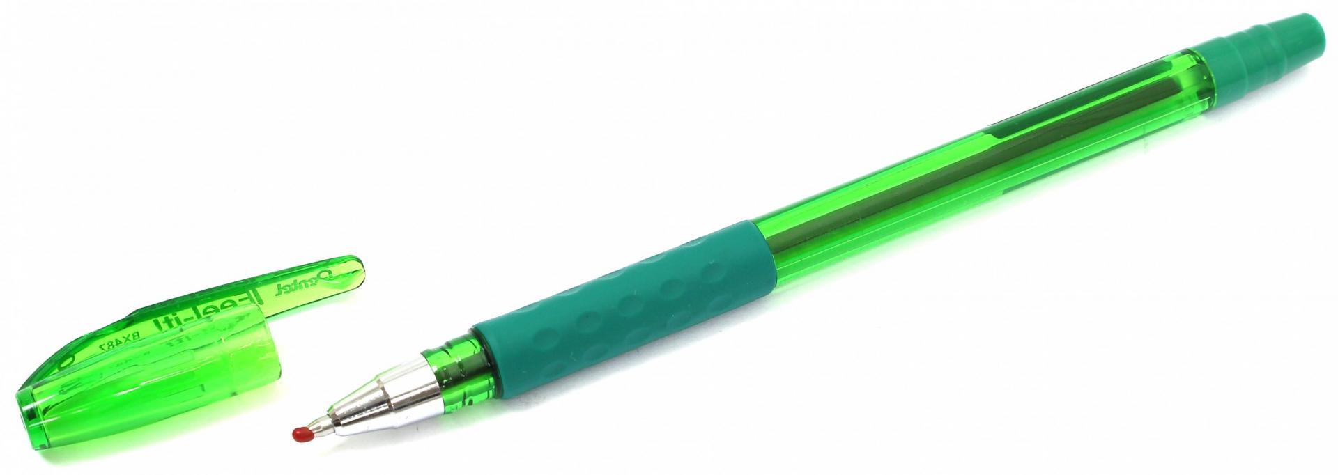 Иллюстрация 1 из 2 для Ручка шариковая Pentel Feel It! зеленая | Лабиринт - канцтовы. Источник: Лабиринт