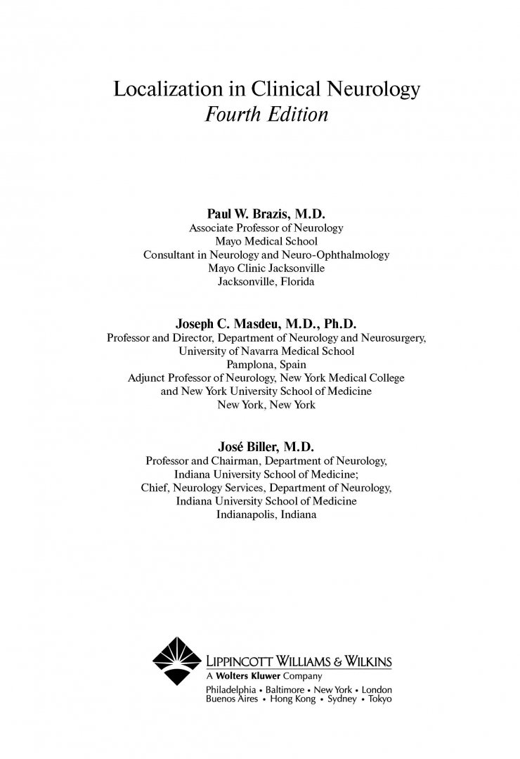 Иллюстрация 10 из 25 для Топическая диагностика в клинической неврологии - Биллер, Бразис, Мэсдью | Лабиринт - книги. Источник: Лабиринт