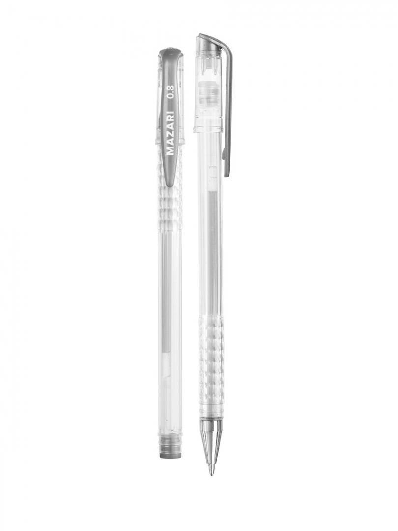 Иллюстрация 1 из 6 для Ручка гелевая RAIN 0.8 мм серебро (M-5551-95) | Лабиринт - канцтовы. Источник: Лабиринт