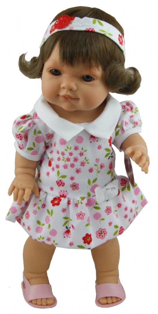 Иллюстрация 3 из 3 для Кукла "Франциска" платье в цветочек, 38 см (2032F) | Лабиринт - игрушки. Источник: Лабиринт