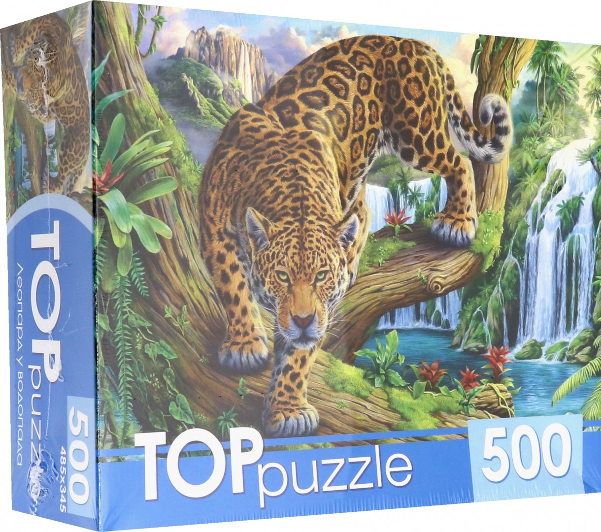 Иллюстрация 1 из 9 для TOPpuzzle-500 "Леопард у водопада" (ХТП500-6813) | Лабиринт - игрушки. Источник: Лабиринт