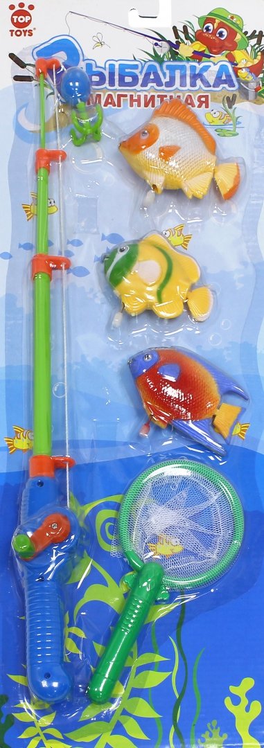 Иллюстрация 1 из 5 для Игра-рыбалка магнитная с заводными рыбками. Удочка + сачок (GT8913) | Лабиринт - игрушки. Источник: Лабиринт