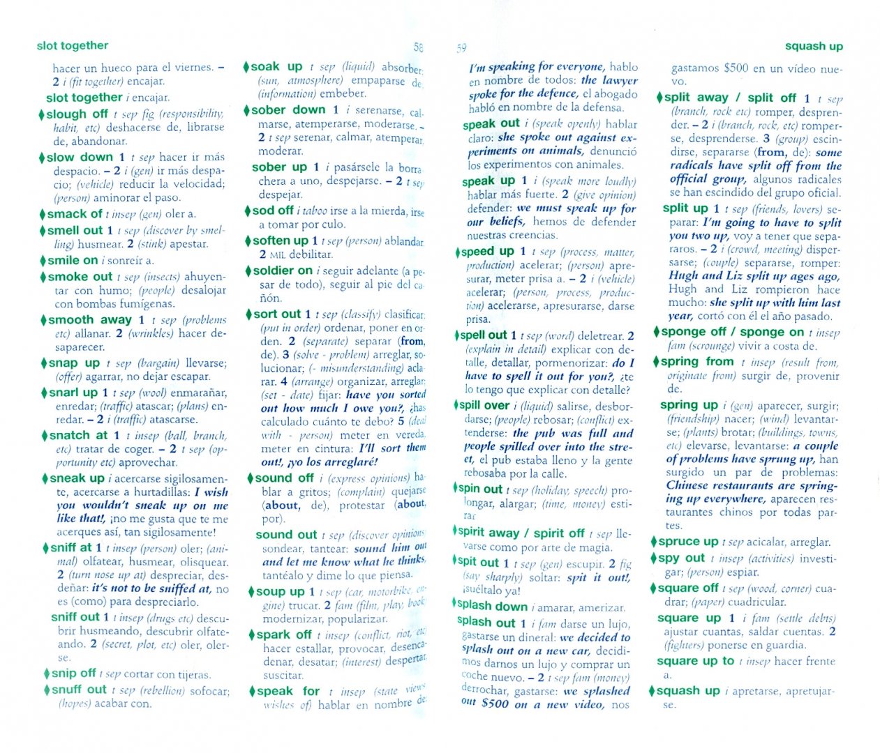 Иллюстрация 1 из 5 для Phrasal Verbs + Idioms English-Spanish | Лабиринт - книги. Источник: Лабиринт