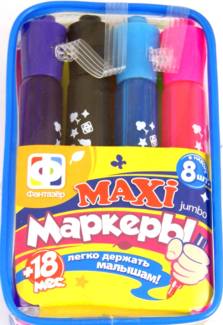 Иллюстрация 1 из 11 для 710003 MAXI маркеры JUMBO 8 в наборе | Лабиринт - игрушки. Источник: Лабиринт