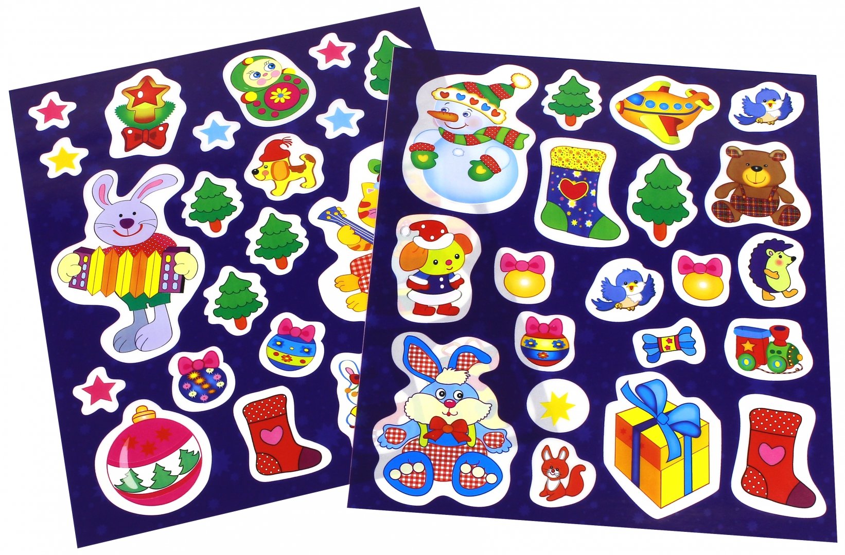 Иллюстрация 3 из 23 для Постер с многоразовыми наклейками "Дед Мороз и Снегурочка" | Лабиринт - книги. Источник: Лабиринт