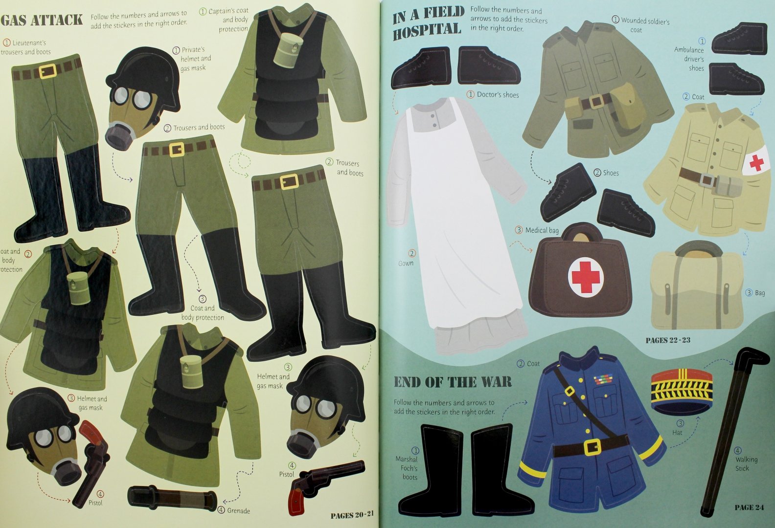 Иллюстрация 2 из 2 для Sticker Dressing the World Wars. First World War - Struan Reid | Лабиринт - игрушки. Источник: Лабиринт