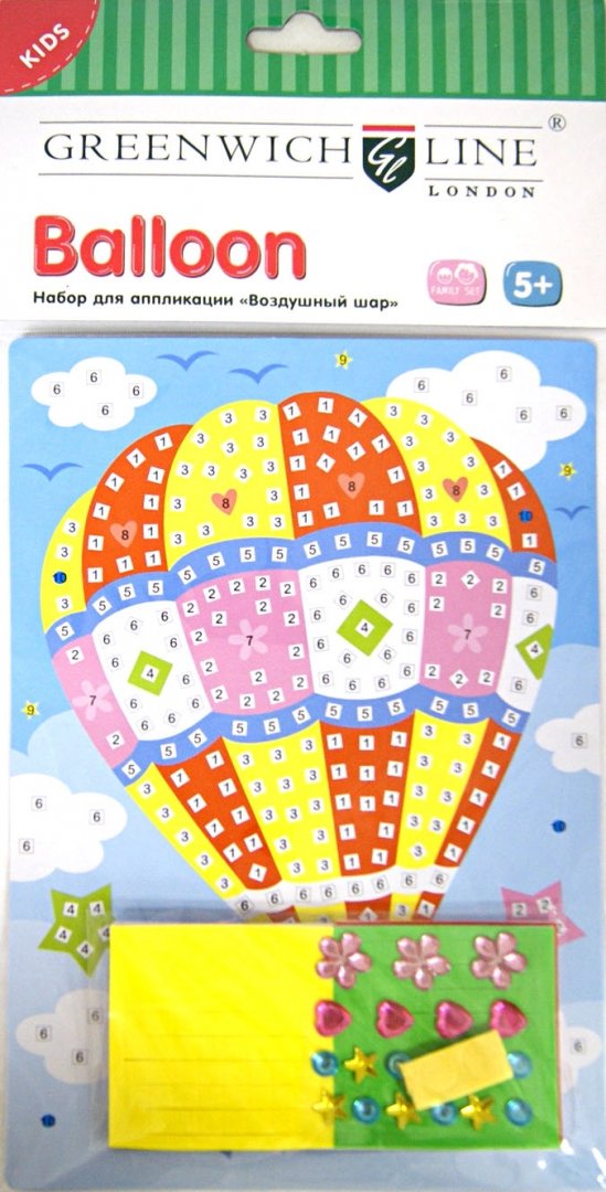 Иллюстрация 1 из 4 для Набор для аппликации "Воздушный шар" (MS003D) | Лабиринт - игрушки. Источник: Лабиринт