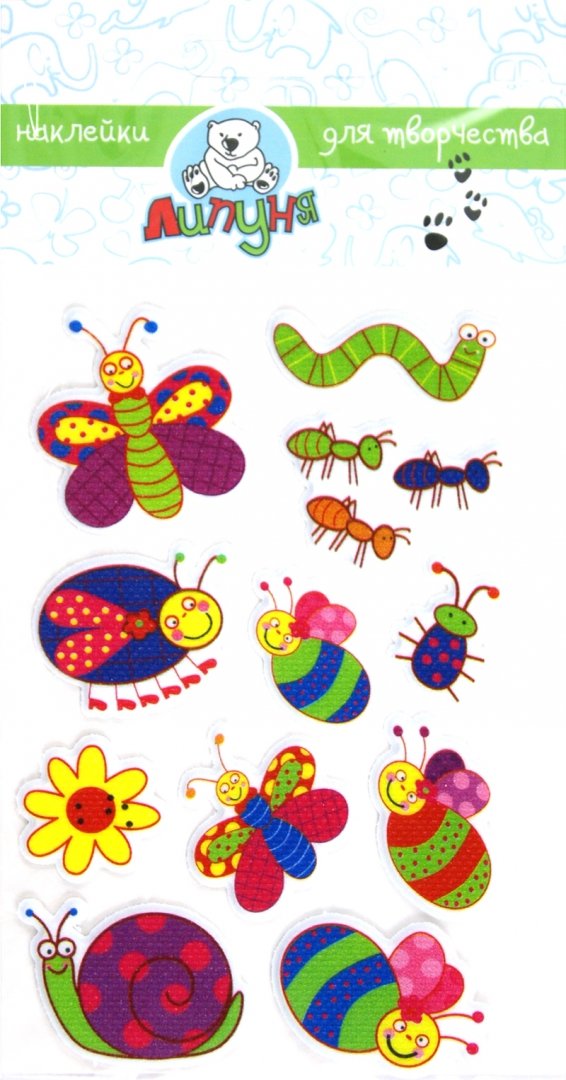 Иллюстрация 1 из 3 для Наклейки детские "Насекомые" (ZF004) | Лабиринт - игрушки. Источник: Лабиринт
