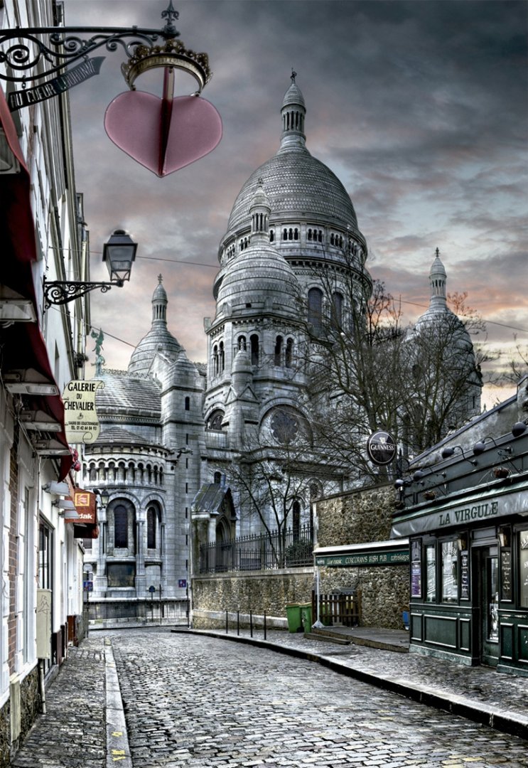 Иллюстрация 2 из 6 для Пазл-1000 "Монмартр, Париж HDR" (15980) | Лабиринт - игрушки. Источник: Лабиринт