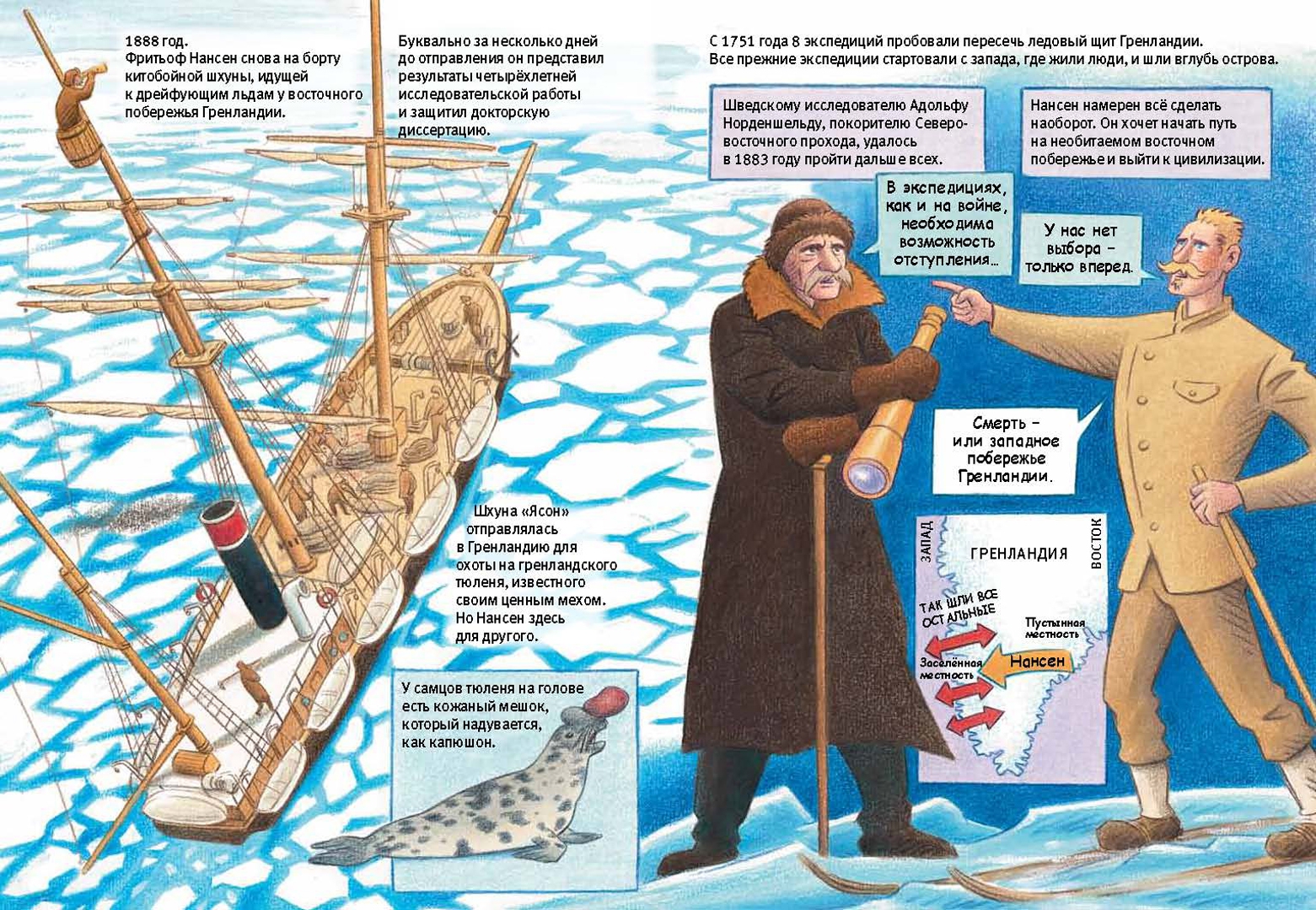 Иллюстрация 5 из 13 для Нансен. Через Гренландию - Бьёрн Оусланд | Лабиринт - книги. Источник: Лабиринт