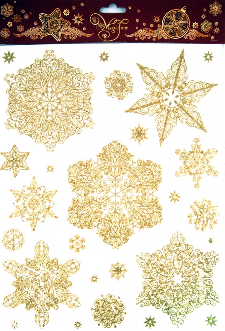 Иллюстрация 1 из 2 для Украшение новогоднее оконное Снежинки (31247) | Лабиринт - сувениры. Источник: Лабиринт