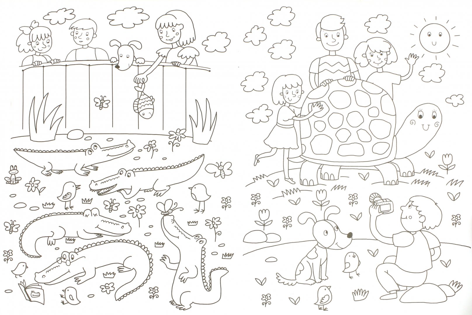 Иллюстрация 1 из 9 для Зоопарк. Релакс-раскраска для малышей - Ольга Московка | Лабиринт - книги. Источник: Лабиринт