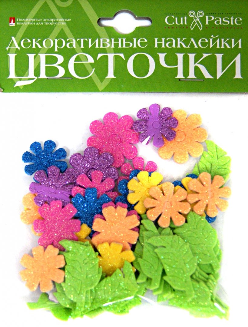 Иллюстрация 1 из 6 для Декоративные наклейки "Цветочки", в ассортименте (2-022) | Лабиринт - игрушки. Источник: Лабиринт