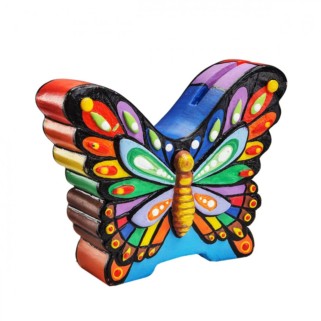Иллюстрация 1 из 3 для Копилка-раскраска "Бабочка" (DIY075) | Лабиринт - игрушки. Источник: Лабиринт
