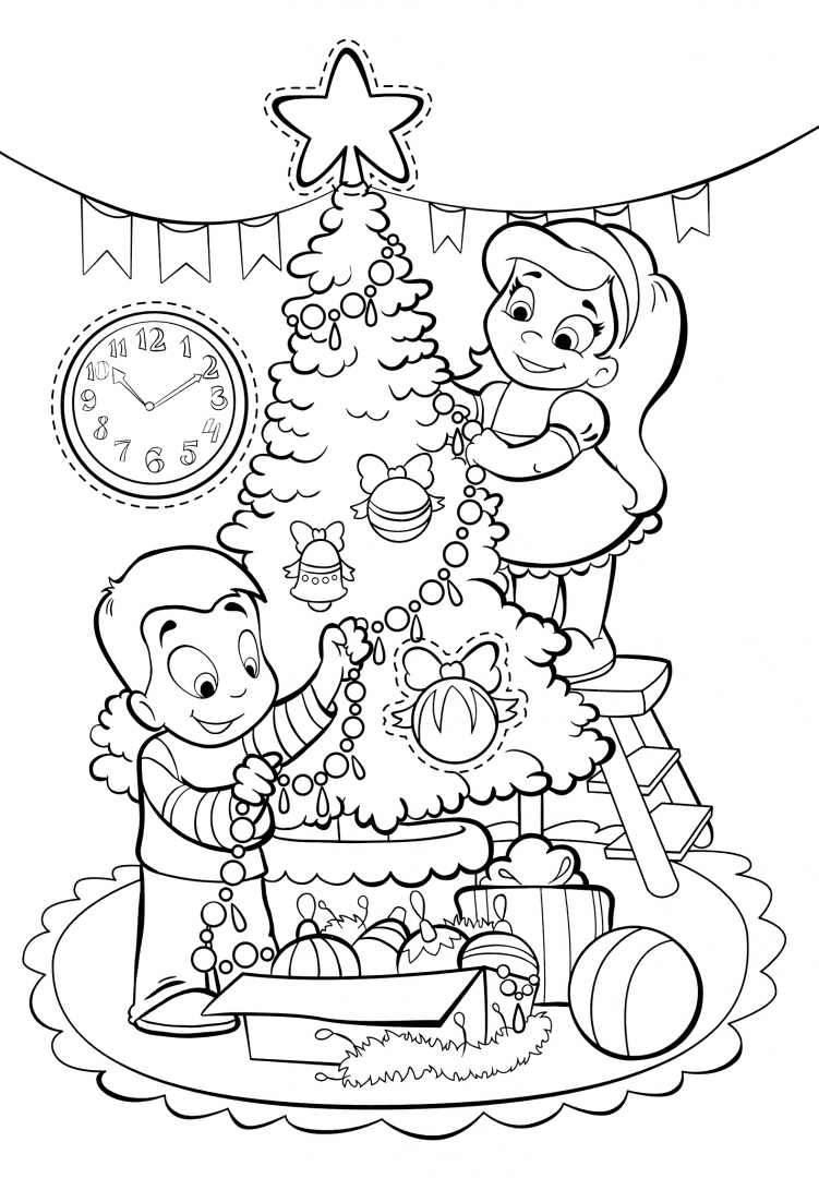 Иллюстрация 1 из 9 для Раскраска с наклейками "Зимние каникулы" | Лабиринт - книги. Источник: Лабиринт