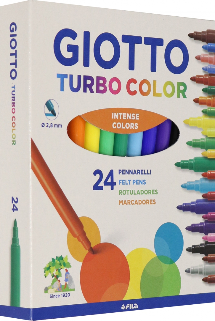 Иллюстрация 1 из 13 для Фломастеры  TURBO COLOR 24 цвета (417000) | Лабиринт - канцтовы. Источник: Лабиринт